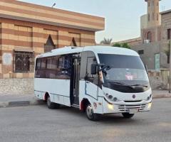 إيجار أتوبيس ميتسوبيشي 28 راكباً لرحلات السفر الطويلة