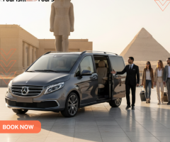 إيجار مرسيدس فيانو (Viano) 7 راكب فان عائلي لزيارة المتحف المصري الكبير (GEM)