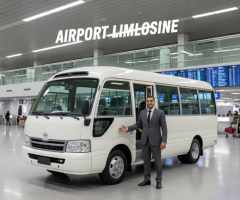 كيف تحجز ميني باص تويوتا كوستر 24 مقعد للسياحة وليموزين المطار؟ 