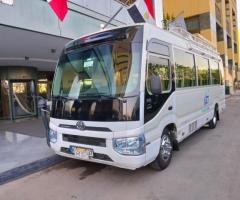 ايجار تويوتا كوستر 24 راكب.. راحة اللمة الكبيرة في رحلة واحدة!