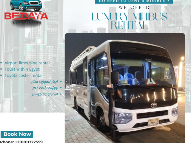 Rental Toyota Coaster with Driver for Tourism & Daily Trips