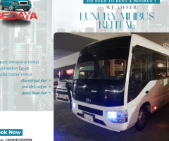 Rental Toyota Coaster with Driver for Tourism & Daily Trips