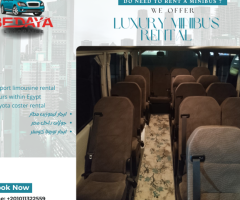 Rental Toyota Coaster with Driver for Tourism & Daily Trips