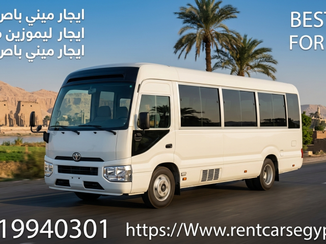 إيجار ميني باص  تويوتا كوستر 2024 بسائق مع تورست استمتع بأجواء الريف الأوروبي