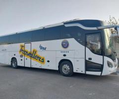 حجز أتوبيس 50 راكب مع السائق للرحلات المدرسية والجامعية.