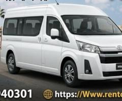 إيجار ميكروباص تويوتا هايس سياحي 13 راكب لرحلات شم النسيم مع شركه تورست