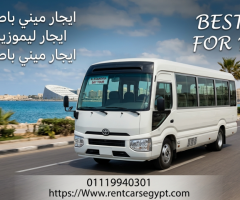 إيجار ميني باص تويوتا كوستر 21 , 30  راكب لرحلات شم النسيم مع شركه تورست