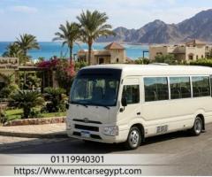 إيجار ميني باص سياحي تويوتا كوستر 21 , 30 راكب بأرخص سعر في مصر